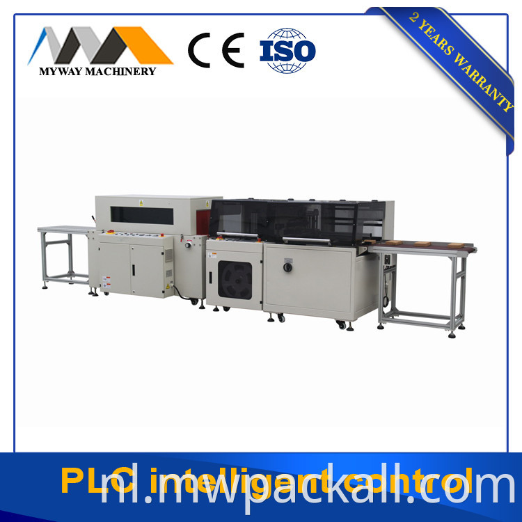 Carton Box schoenen geschenk Pet Pet Bottle POF Film Heat L Bar Sealer Krimp Tunnel Wrap Wikkelmachine